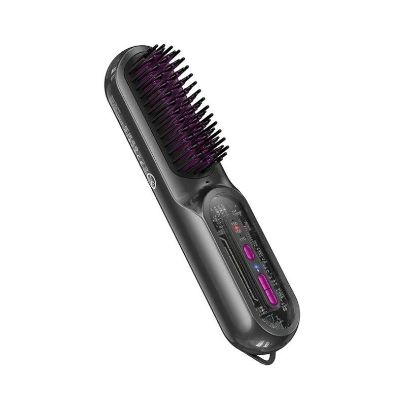 Brosse Chauffante Lissante Sans Fil – Rechargeable