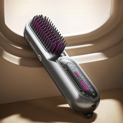 Brosse Chauffante Lissante Sans Fil – Rechargeable