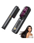 Brosse Chauffante Lissante Sans Fil – Rechargeable
